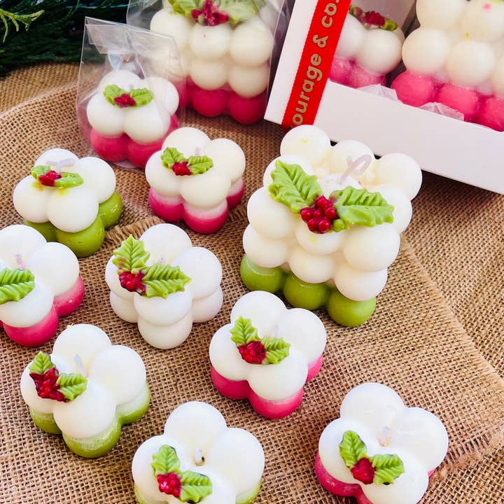 Kourage & co - Wholesale Novelty Candle - Christmas Bubble Candle | Mini Christmas candles 5