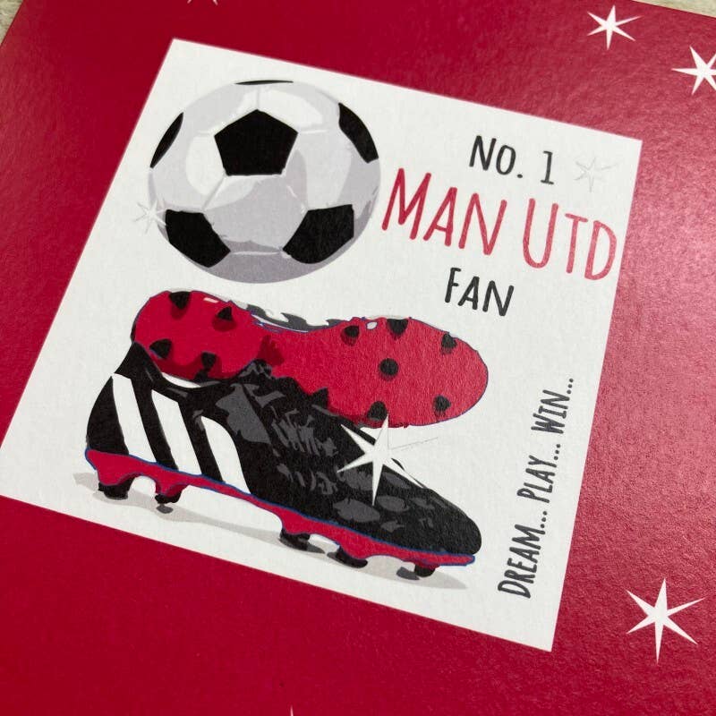 White Cotton Cards - Vente Cartes d'anniversaire - Man Utd - Couleurs Audacieuses (Ffc4)1
