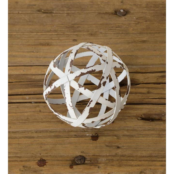 Audrey's Home & Gift - Vendita all'ingrosso Decorazioni da tavolo - Sfera in metallo anticato, piccola (Pk/02)1