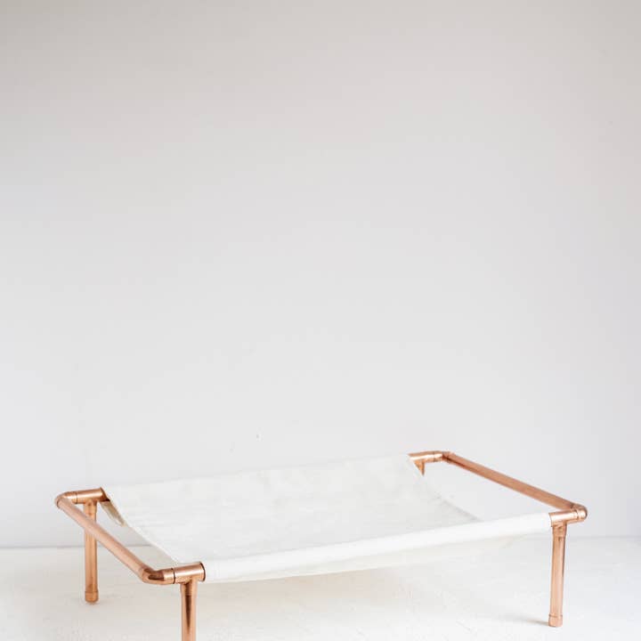 ALFIQ Copper - Wholesale Pet Bed - Cat/Dog - Handmade Copper Frame Cat Hammock Bed | Modern Minimalist Cat and Dog Lounger Bed | Stylish Pet Bed with Canvas Sling1