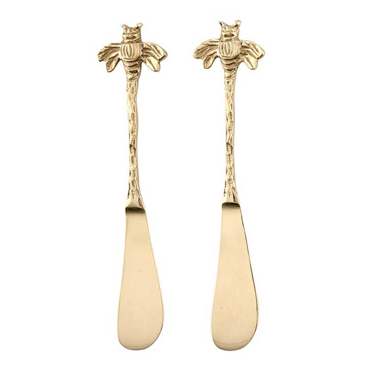 Santa Barbara Design Studio by Creative Brands - Wholesale Cheese Spreader - Gold Bee Spreaders - Set of 2