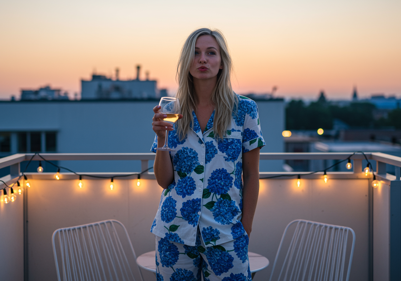 The Blissful - Vente Haut et bas de pyjama – femme - Pyjama personnalisé en hydrangea Ensemble de pyjamas pour mariée Pyjamas pour demoiselles d'honneur2
