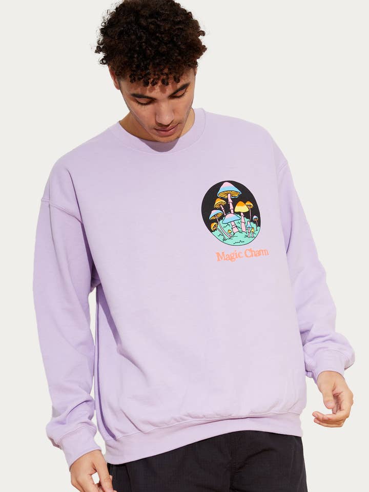 MAGIC CHARM LILAC SWEATSHIRT for wholesale by New Love Club