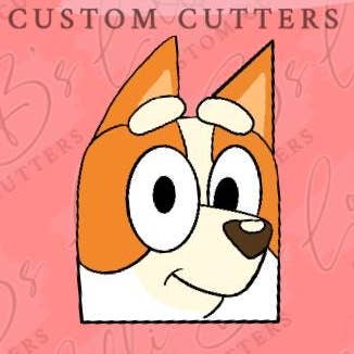Orange Dog Cookie Cutter and Fondant Cutter for wholesale by Lolli B Custom Cutters