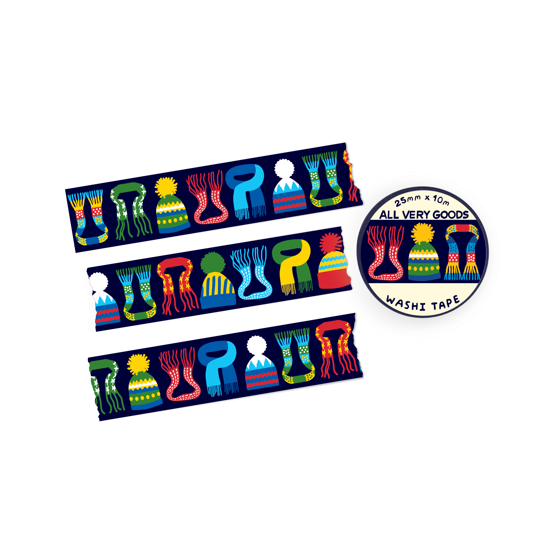All Very Goods - Wholesale Washi Tape - Holiday Washi Tape - Holiday Knits0