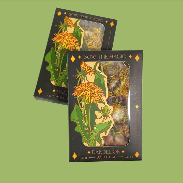 Sow the Magic - Wholesale Bath Soak/Milk - Dandelion Tarot Botanical Bath Tea Box