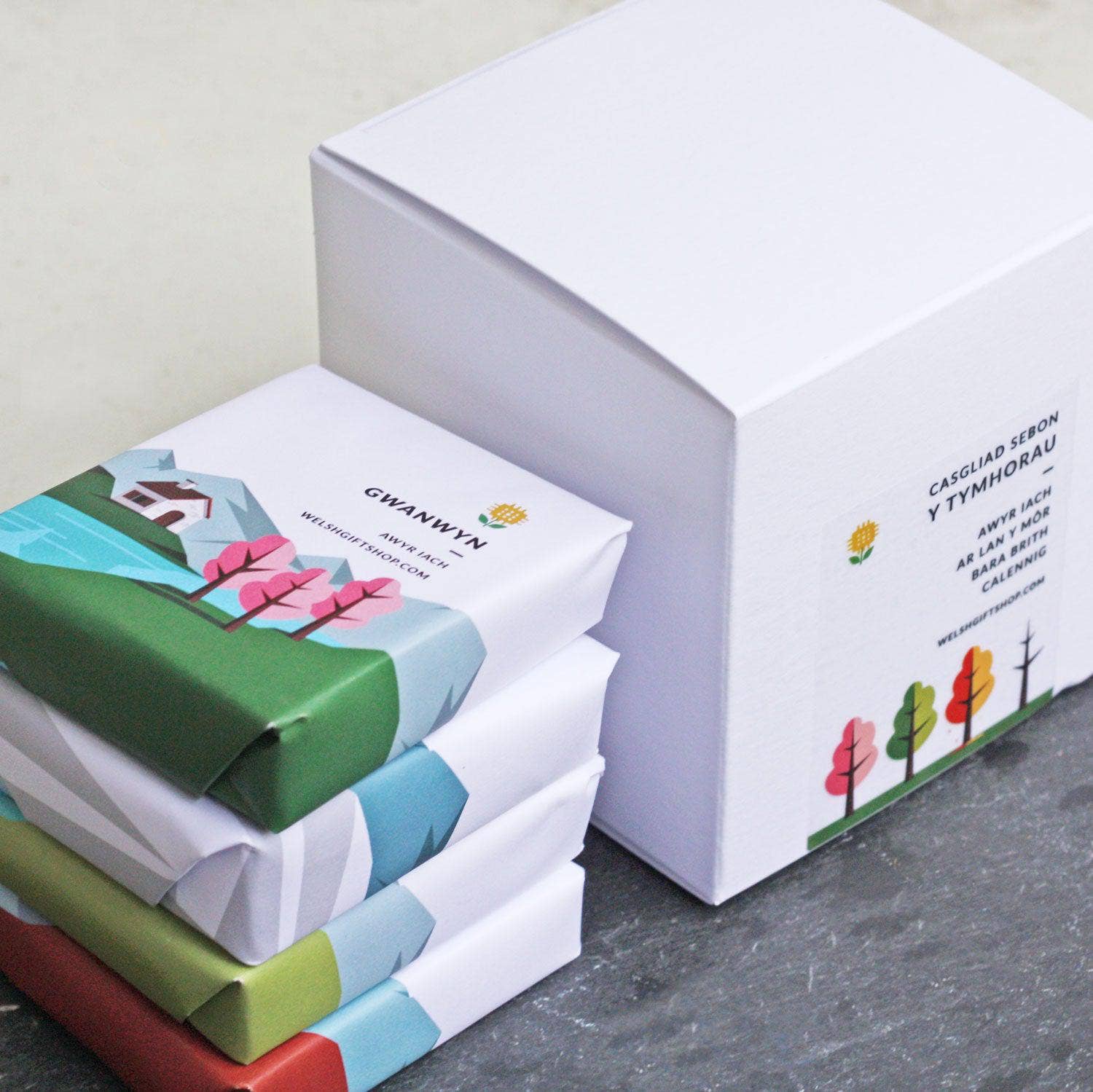 The Welsh Gift Shop – wholesale Bar Soap – Soap Gift Set - Y Tymhorau - The Welsh Seasons0