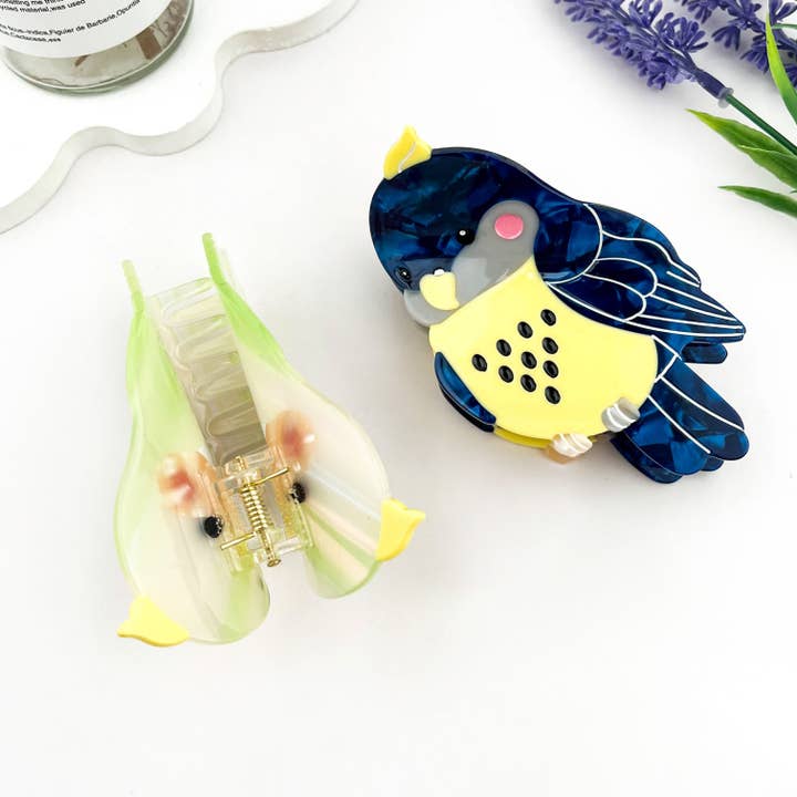 mildstyles - Wholesale Hair Clip - Women's - Cockatiel Acetate Animal Hair Claw Clip4