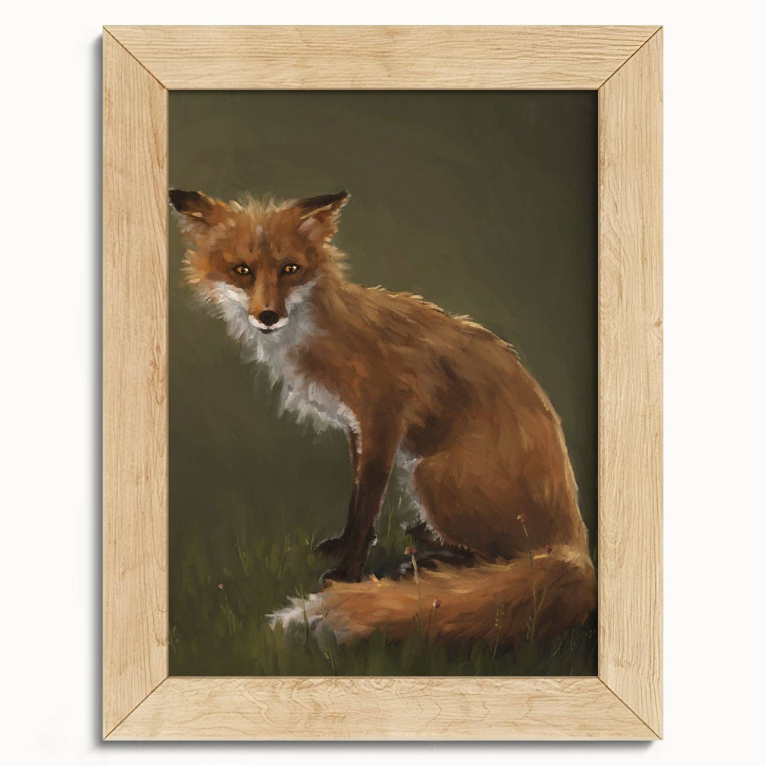 The Ugly Cat Studio - Wholesale Art Print - Forest Fox Oil Painting rt Print8