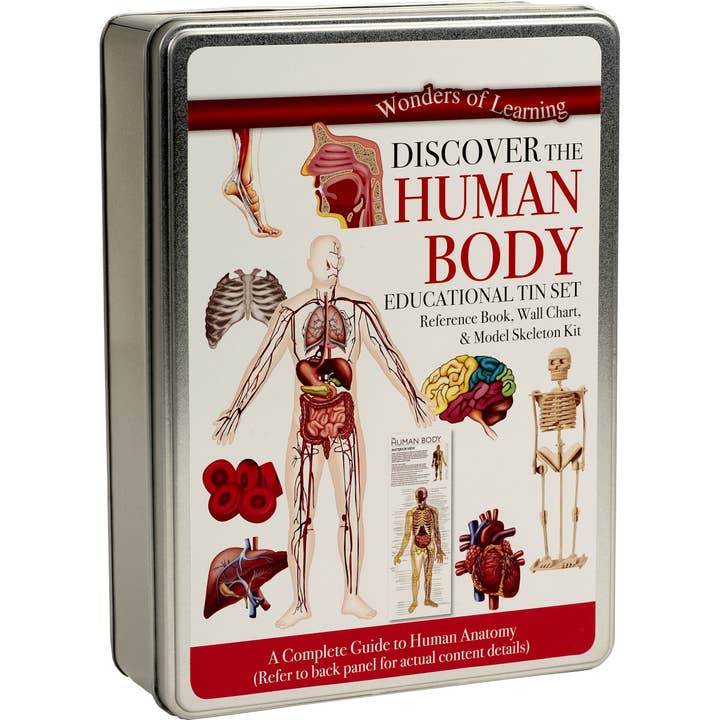 Waypoint Geographic - Wholesale Toy Set - Kids - Wonders of Learning Human Body Tin Set