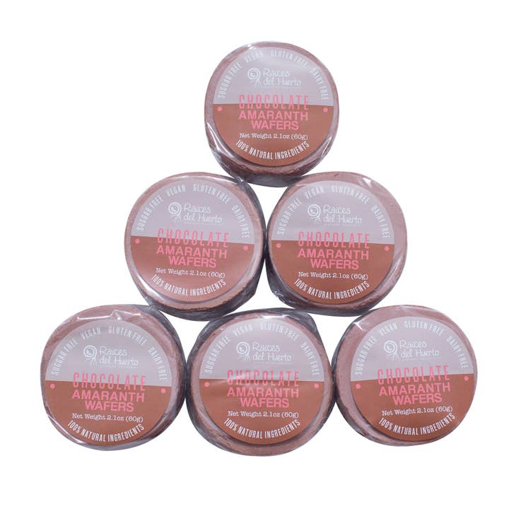 RaícesDelHuerto Amaranth Wafers,Chocolate Flavor,Pack of 6 for wholesale by Guare