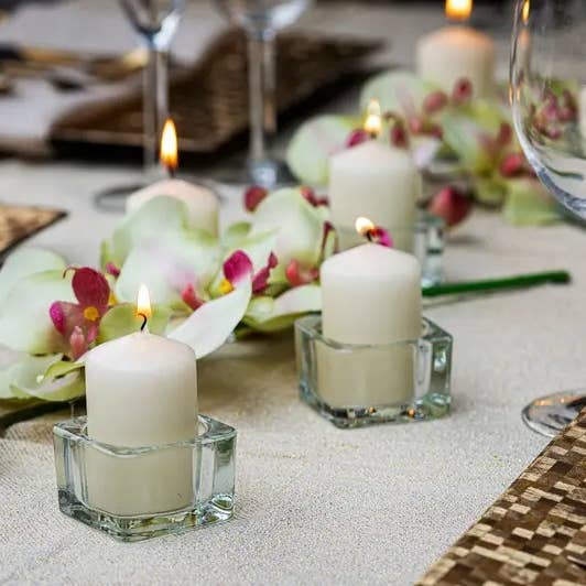 BOLSIUS - Venta al por mayor Cirios pequeños - Velas en forma de pilar para boda, 3 x 3 pulgadas, sin perfume, lisas, color marfil5