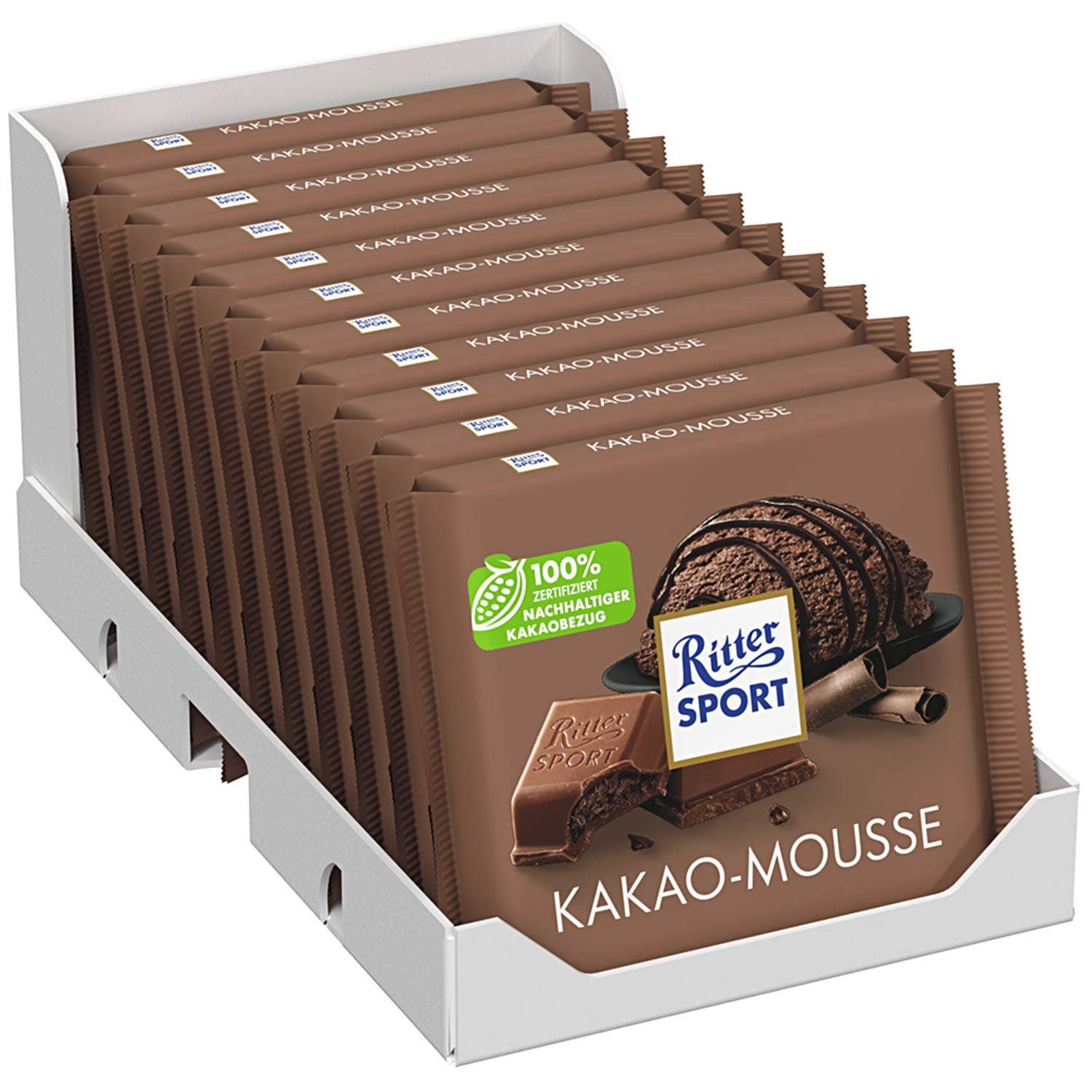 Global Bite Co - Wholesale Chocolate Bar - Ritter Sport Kakao-Mousse 100g (Germany)1