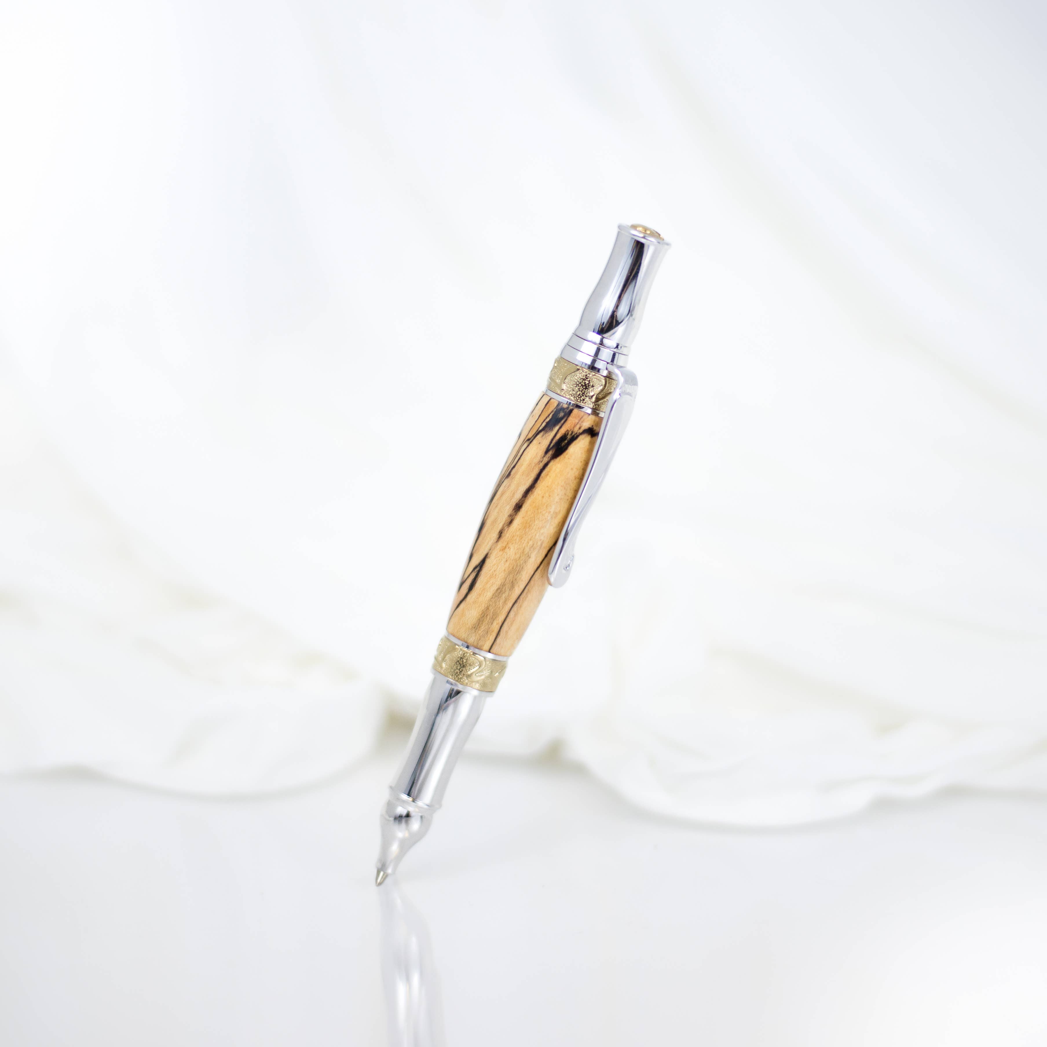 Ortmann Woodcraft - Wholesale Pen - Heirloom Pen - Spalted Hard Maple Wood0