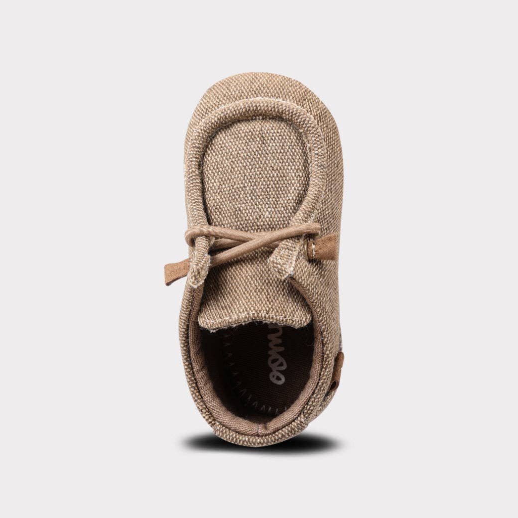 Khaki Parker Boys Slip-On Crib Shoe for wholesale on Faire7
