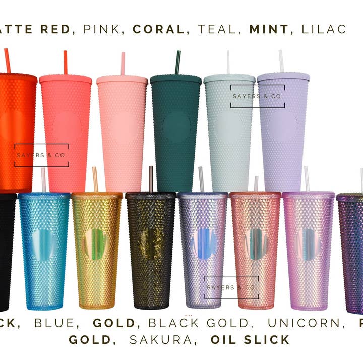 Sayers & Co. – wholesale Isolerade dryckesvaror – Custom Merry Mini dubbade 24oz skruv topp Tumbler, dubbelväggiga isolerad matt svart, matt korall, Sayers & Co., partihandel, Bulk8