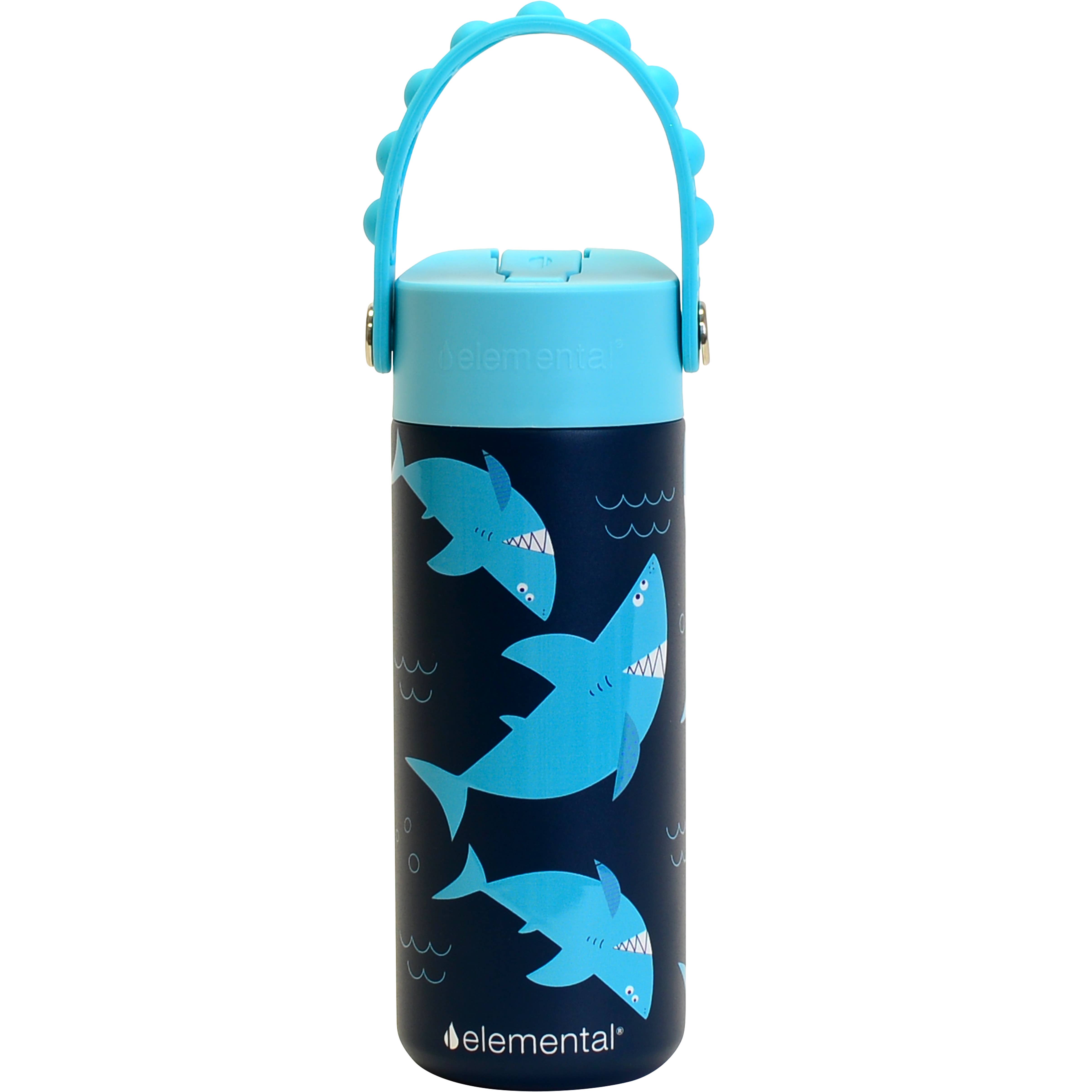 Elemental - Wholesale Water Bottle - Core Insulated Pop Fidget Handle Bottle 18oz - Sharks Ahoy2