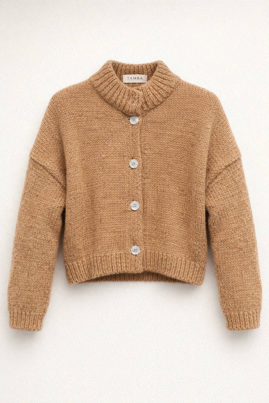 TAMBA – wholesale Kofta - Dam – Angora alpacka kofta med ståkrage och knappslå16