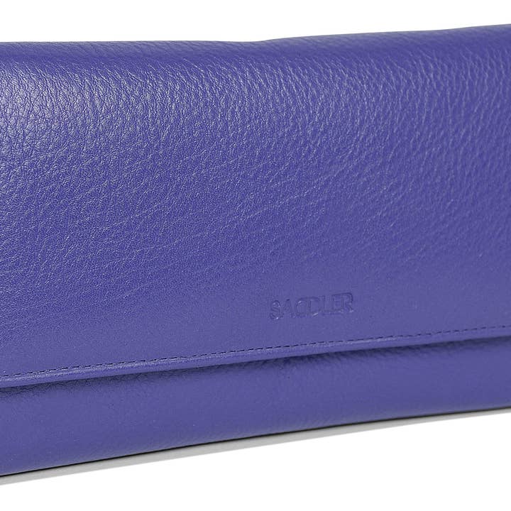 SADDLER - Vente Portefeuille – femme - Grand Portefeuille en Cuir à Sections Multiples "Grace" – Fait Main par Saddler | Protégé RFID & Boîte Cadeau2