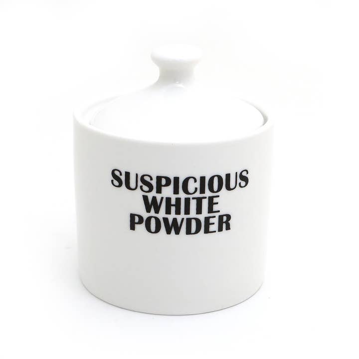 Suspicious White Powder Sugar Bowl for wholesale by Lenny Mud