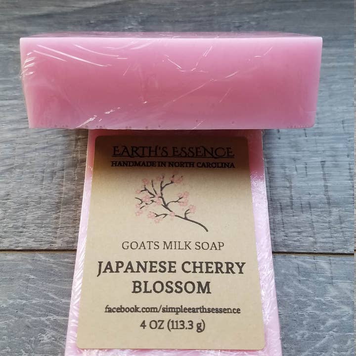 Earth's Essence - Wholesale Bar Soap - Japanese Cherry Blossom 4 oz Goats Milk Soap2