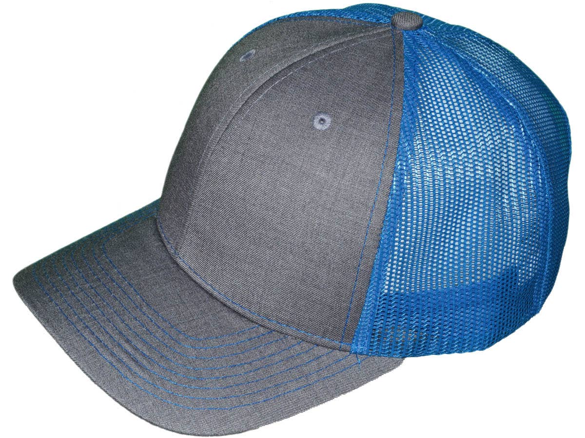 Buck Wholesale – Großhandel Trucker-Cap – Unisex – Blanko Trucker-Hüte — 6 Paneele SnapBack Mesh BK Caps18