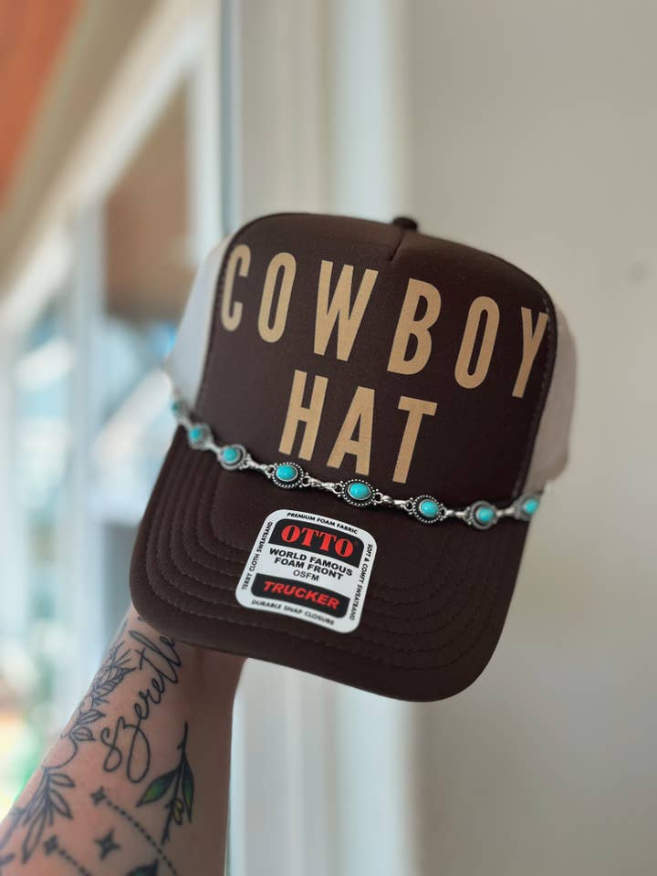 Cowboy Hat Graphic Trucker Hat for wholesale by TrendyKeys