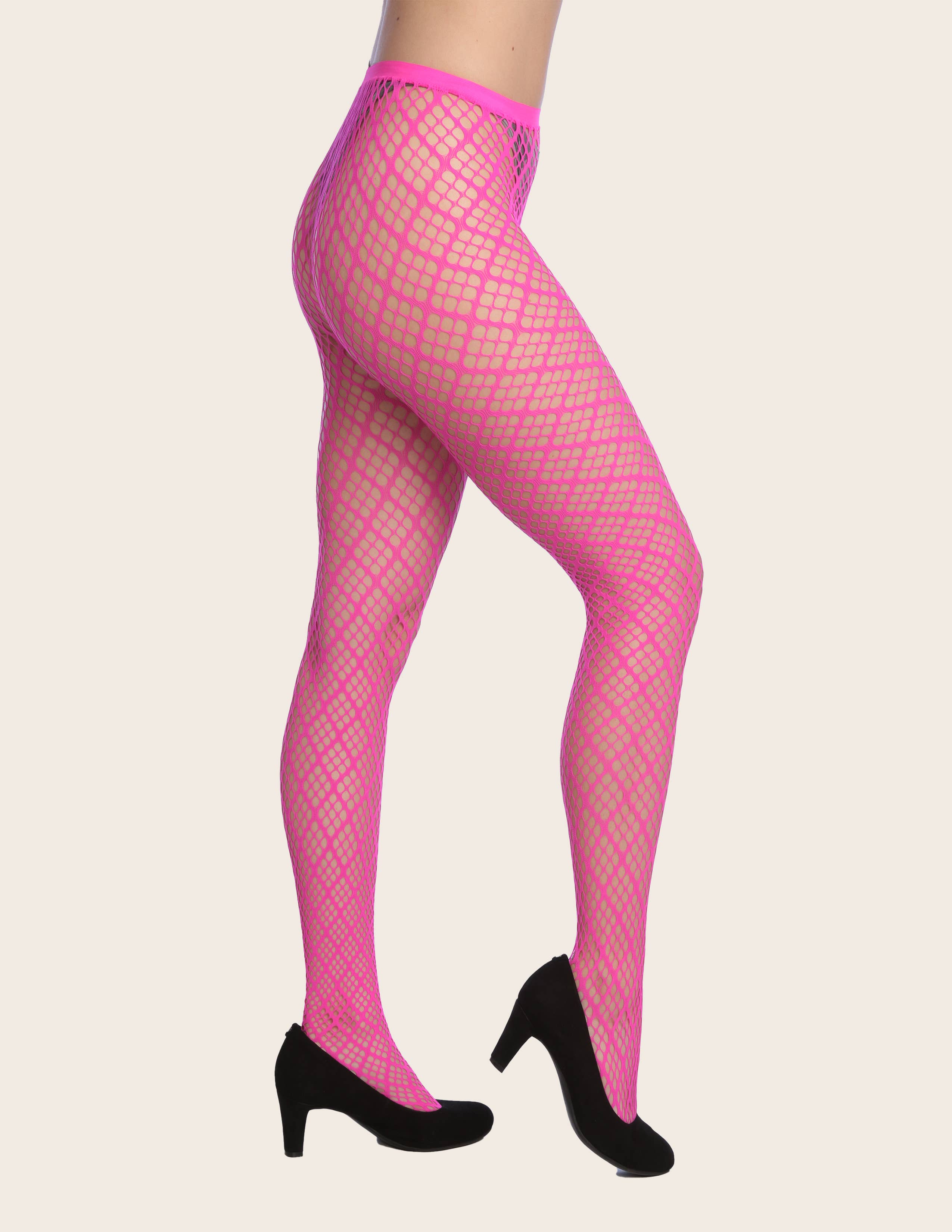 Isadora, Tipi toe, & James Fiallo - Wholesale Tights - Women's - Women Isadora Neon Patterned Fishnet Sexy Fashion Tights4