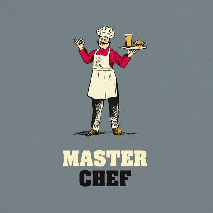 The Typecast Gallery – wholesale Birthday card – L&G23 Funny birthday card for men 'master chef'