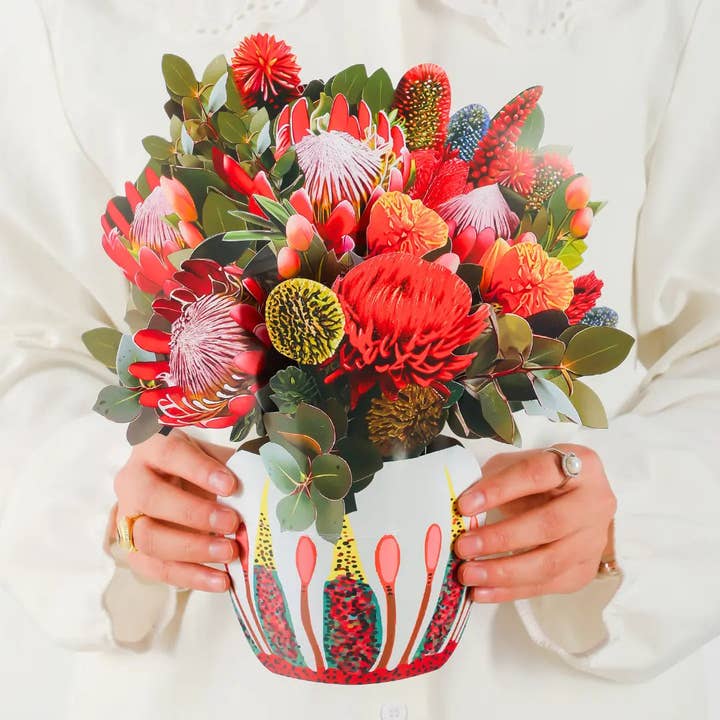 PetalPal - Wholesale Everyday Greeting Card - Kirribilli Sunset Pop-Up Bouquet