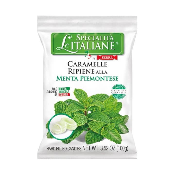 Le Specialità Italiane Mint Hard Candy 100g for wholesale by Made in eatalia