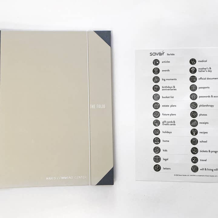 Savor - Wholesale Binder - Family Emergency or Babysitter Binder