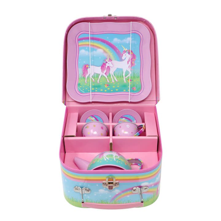 Pink Poppy USA - Wholesale Toy Feeding Set - Kids - Stardust Unicorn Tea Set | Pack of 29