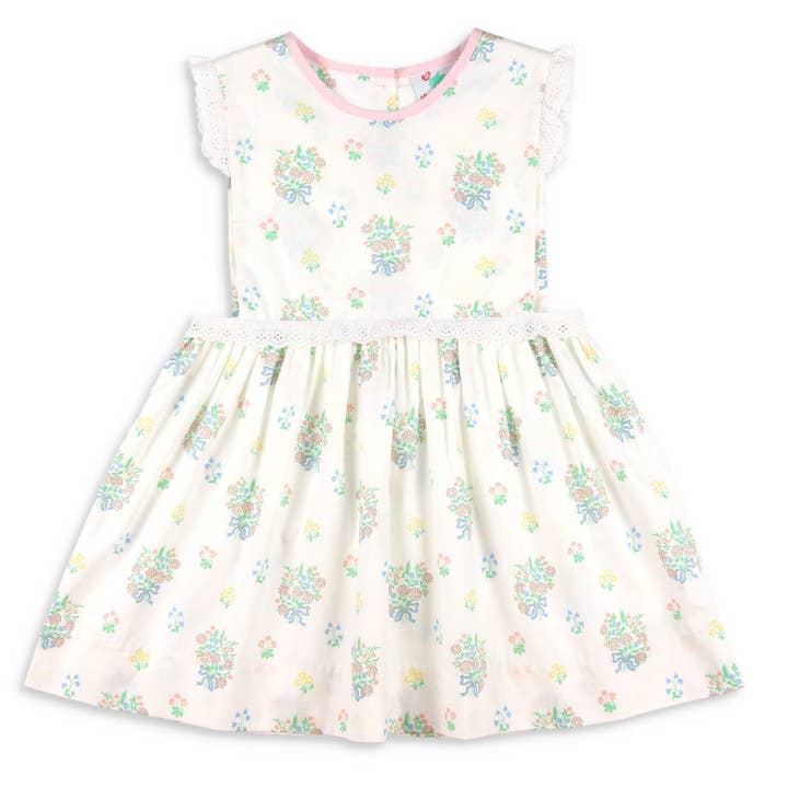 Bouquet Blooms Øjenhuls Kjole for engroshandel hos Shrimp and Grits Kids