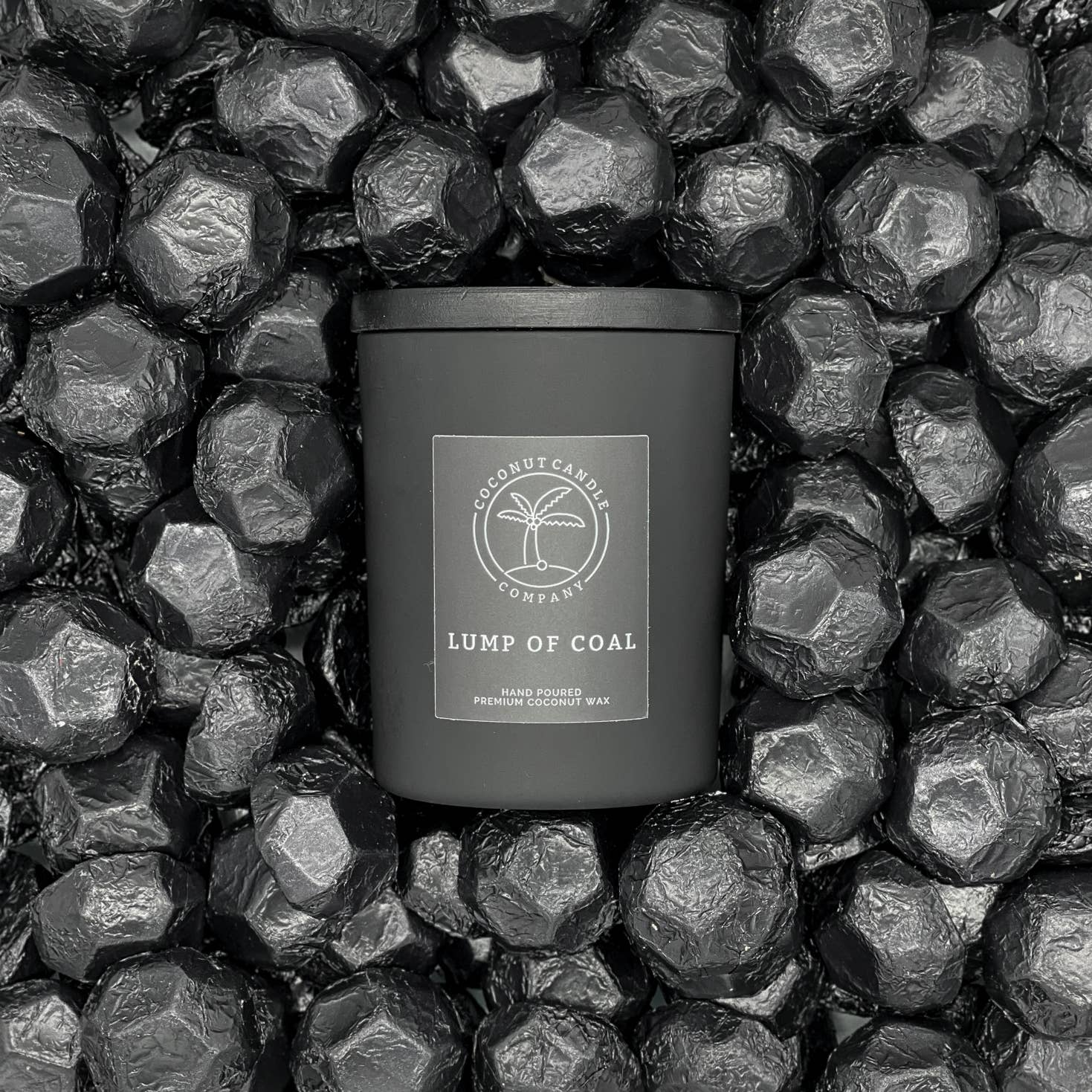 Coconut Candle Company - Wholesale Jar/Filled Candle - Lump Of Coal1