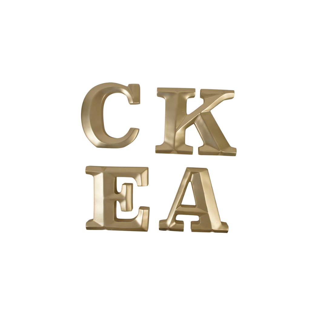 Concepts In Time - Wholesale Paper Weight - Concepts Gold Letter Set – Resin Paperweights, Pack of 100