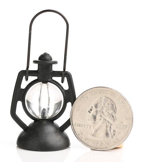Factory Direct Craft - Wholesale Decorative Tabletop Object - 1-1/4" Miniature Black Plastic Lantern