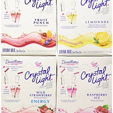 Shop The King - Wholesale Drink Mix - Crystal Light Variety Pack Drink Mix (120 Packets, 4 Boxes of 30)