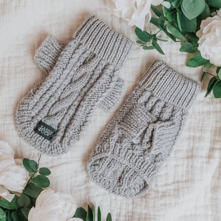 Pet Cable Knit Sweater - Gray for wholesale by SASSY WOOF