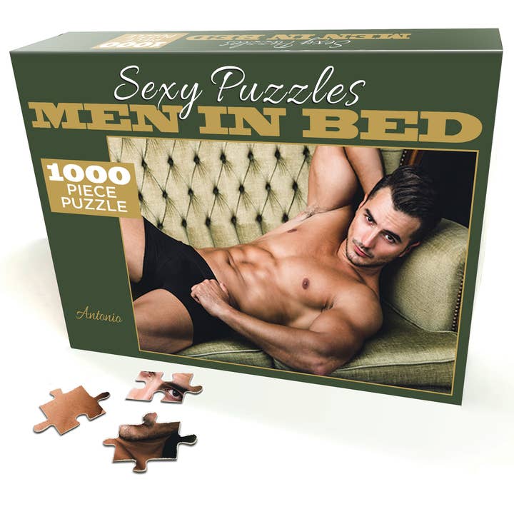 Little Genie Productions - Vente Puzzle – adulte - ***VENTE*** Puzzle sexy pour hommes au lit - Antonio