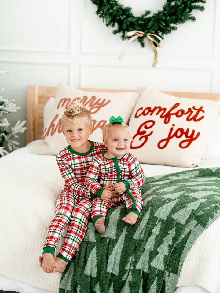 rainbow + co - Wholesale Jumpsuit - Baby - Traditional Plaid Zippies