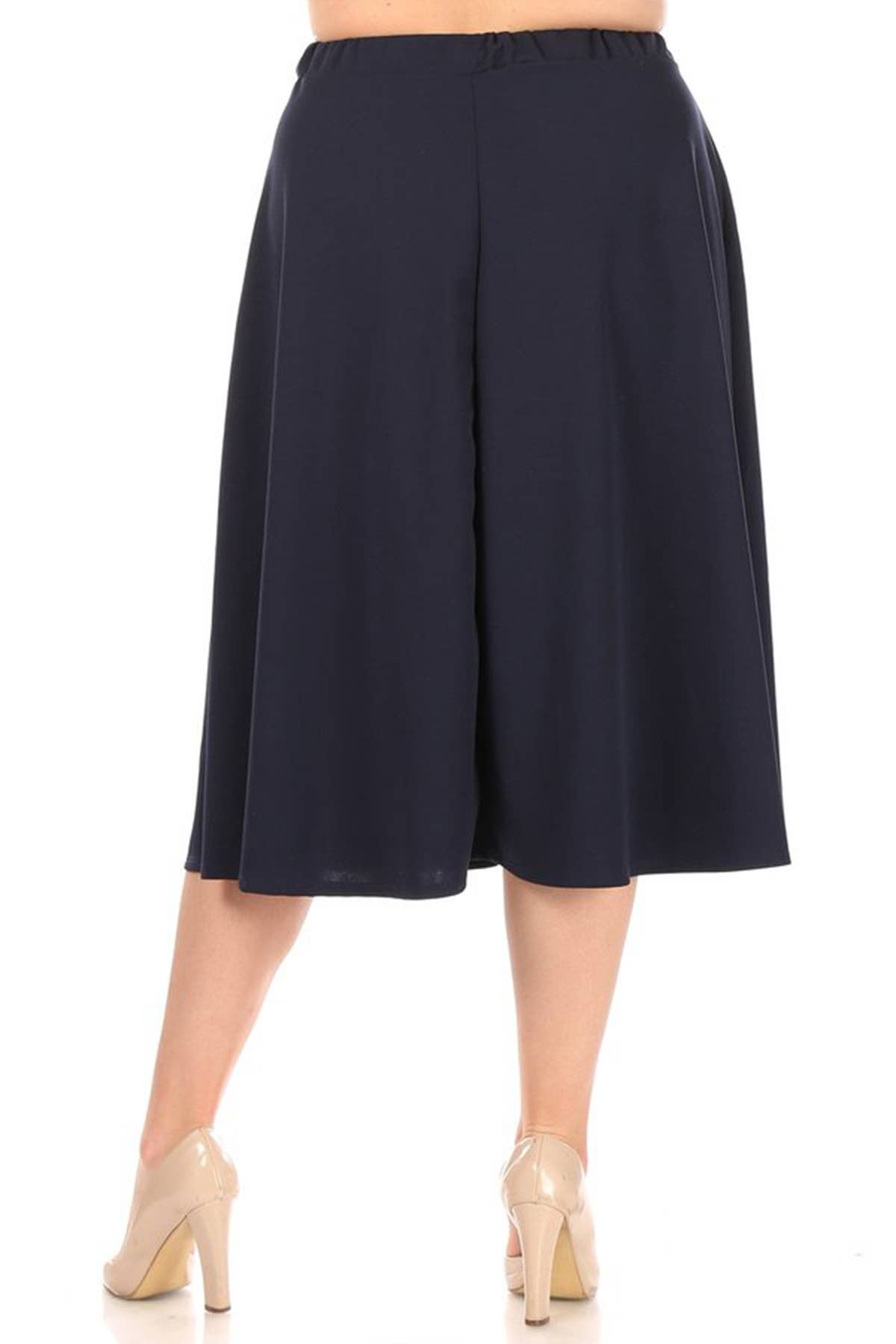 MOA COLLECTION - Vente Jupe – femme - Jupe mi-longue taille trapèze taille haute pour femmes30