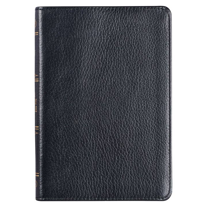 KJV Bible Compact Full-grain Leather, Black for wholesale by Christian Art Gifts