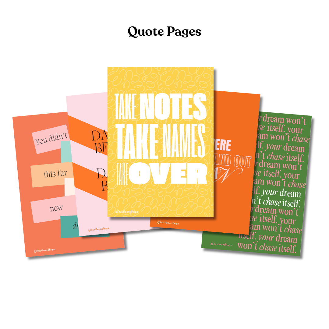 Hustle & Hope - Wholesale Notebook - Dream Big, Hustle Harder Motivational Notebook3