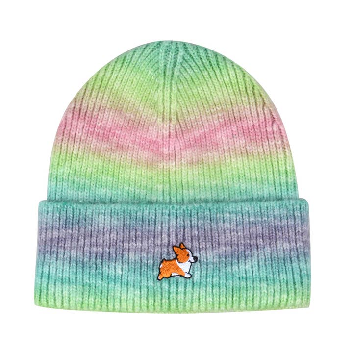 HATPHILE - Wholesale Beanie - Unisex - HatPhile Walking Corgi Embroidery Knit Beanie – Cozy Toque for Dog Lovers