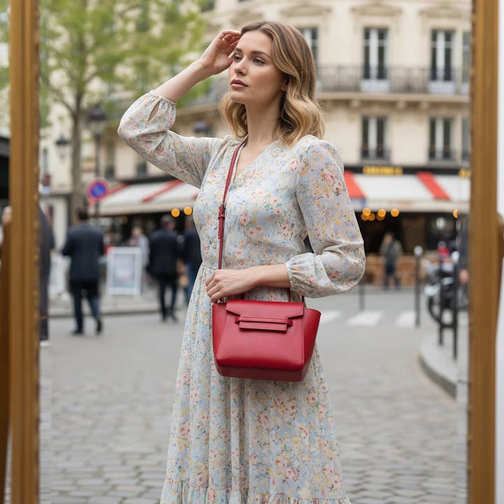 Borsa a Tracolla in Pelle Premium per Donna – Borsa Classica, Made in Italy, art. 112669 per la vendita all'ingrosso da parte di Suie Valentini srl