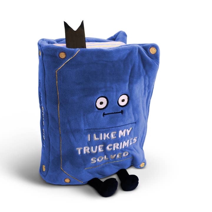 Plush Book True Crime Solved Soft Cuddly Toy Funny Cute for wholesale by Punchkins