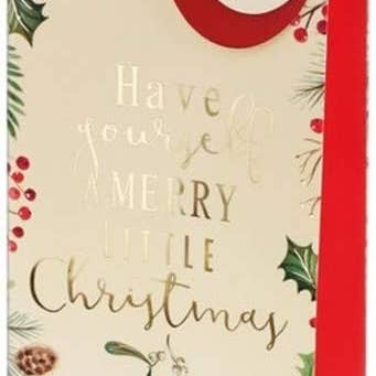 Sac-cadeau pour bouteille de vin - Thème de Noël pour la vente par Iridium Direct