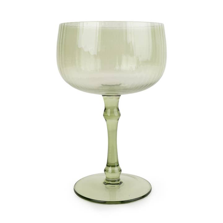 Champange Glass - Green 6pk for wholesale by Candlelight Products Ltd