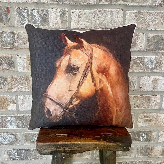 Rustic Nester - Wholesale Throw/Decorative Pillow - Equestrian horse home decor throw pillow, Western home 1